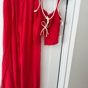 Sienna Sky Red and Cream Set